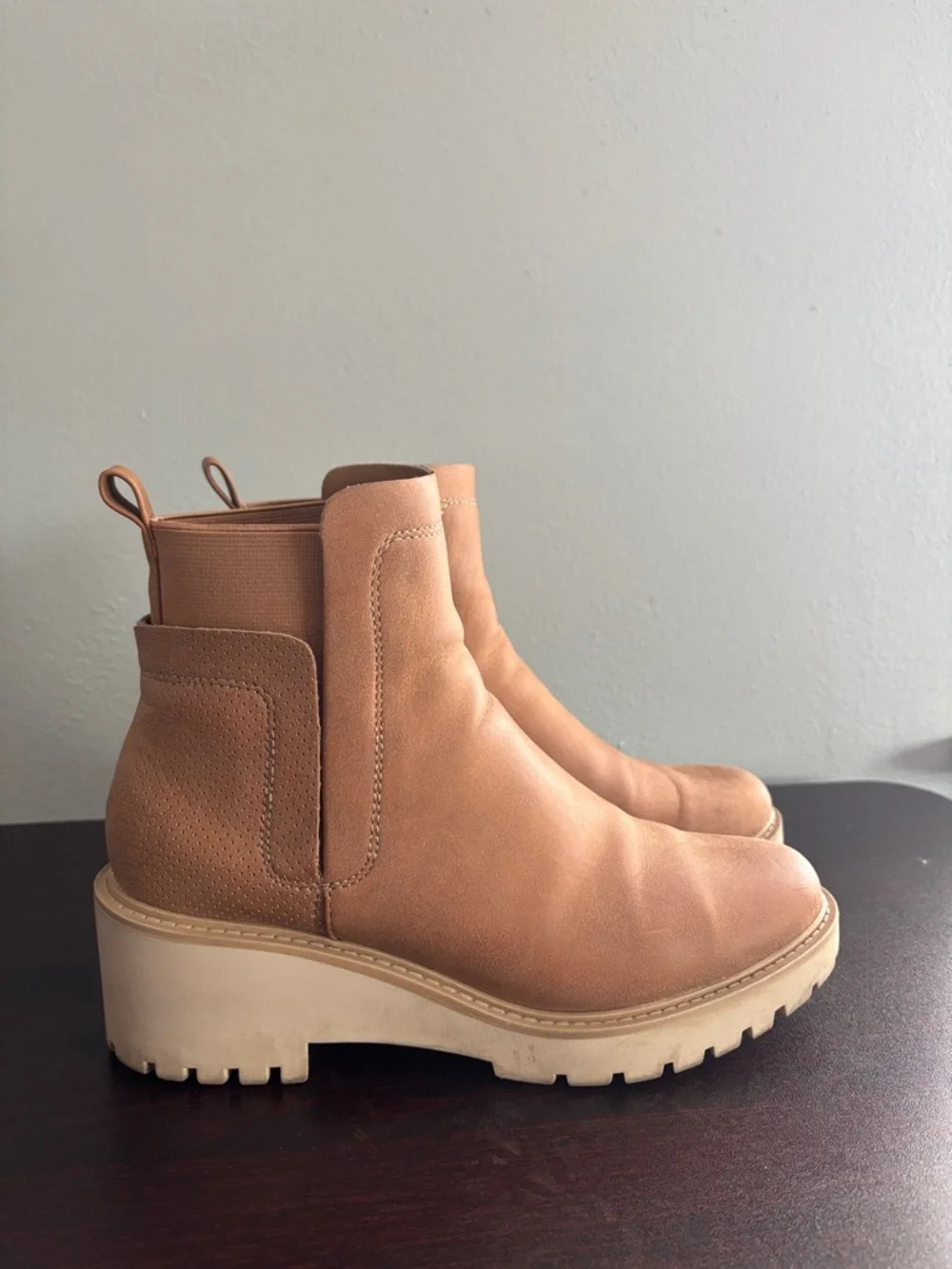 a.n.a Brown Ankle Booties